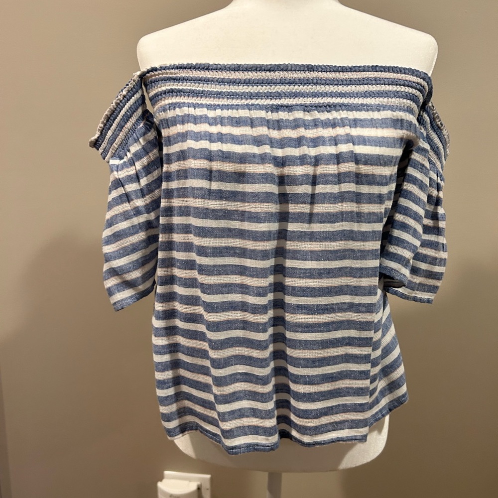 Rails Linen Isabelle Mykonos Striped Off The Shou… - image 3